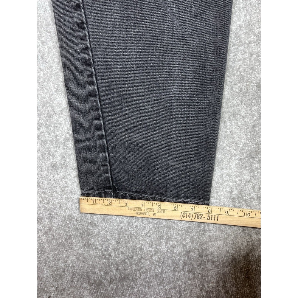 Levis 550 Jeans Mens Size 38x34 Black Denim Relaxed Fit Cotton 5 Pocket USA Made - Picture 8 of 8